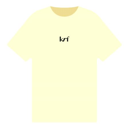 KrF T-shirt lys gul m/logodesign str XS