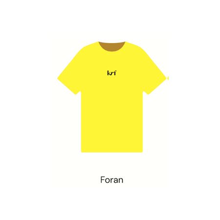KrF T-shirt gul m/logodesign str XS