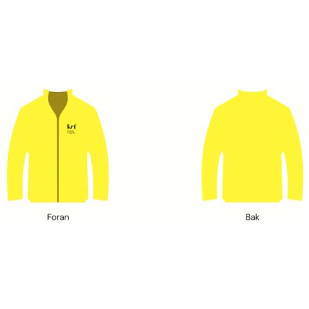 KrF Softshell jakke gul m/logo venstre bryst str XS